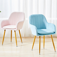 Nouvelle arrivée : chaise de salle à manger convertible en acier inoxydable argenté avec revêtement en velours pour hôtel, restaurant, maison, parc et salle de sport