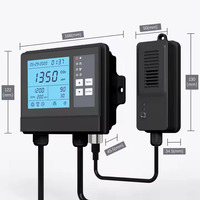 Contrôleur de serre Wifi, capteur de CO2 NDIR, moniteur de qualité de l'air mural, contrôleur de CO2, de température et d'humidité