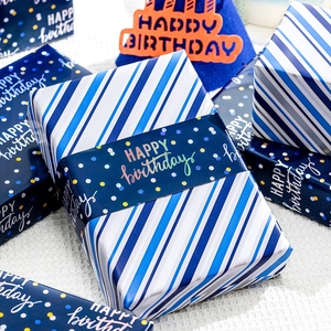 Happy Birthday Confetti <b>Pattern</b> Gift Wrapping <b>Paper</b> Double-Sided Metallized Roll for Packaging and Crafting - Product Image 2