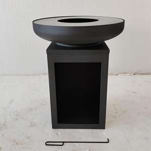 Fourneau à bois pour jardin, robuste, de qualité industrielle, noir, pour les fêtes de famille - Product Image 6