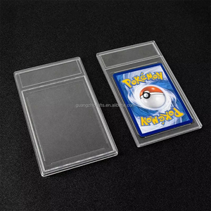 แผ่นการ์ดพลาสติก35PT เกรดเล่นกีฬาแผ่นพลาสติกใสเคสใส่บัตรเทรดผู้ถือมาตรฐานสำหรับการ์ดโปเกมอน - Product Image 5