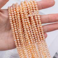 Collier et bracelet en perles de culture d'eau douce naturelles, blanc et rose, pour la fabrication de bijoux, vente en gros