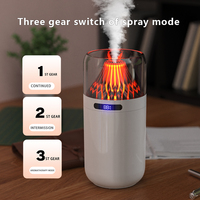 Innovant 2025 Mini 360ML LED Flamme Parfum Diffuseur Simulé Volcan Humidificateur pour Voiture En Plein Air RV Aromathérapie Essentiel