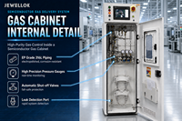 Système de distribution de gaz à double chambre automatique et étanche pour l'alimentation en gaz spécial dangereux pour l'industrie des semi-conducteurs