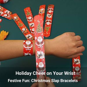Nouvelles décorations de Noël uniques avec bracelet à claquettes Père Noël pour fêtes et cadeaux pour enfants - Product Image 3