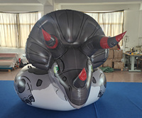 Nouveau design BeiLe, tube géant gonflable en PVC souple avec sifflet, Triceratops, en vente