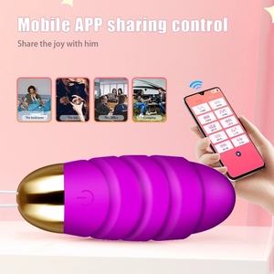 APP de varias velocidades y huevo vibrador Bluetooth para parejas, juguete adulto con carga USB para bienestar sensual - Product Image 5