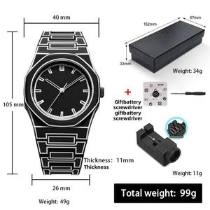 Montres à quartz haut de gamme pour hommes et femmes, étanches, au design élégant et charmant, 51 mm, bracelet 20 mm, populaires en Asie du Sud-Est et au Moyen-Orient - Product Image 5
