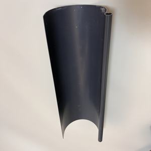 Erikeke EKK Gouttière et tuyau de descente en PVC blanc de style chinois de 5.0/5.2 pouces pour le drainage des eaux de pluie de la maison - Product Image 3