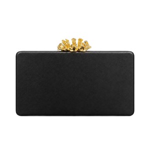 Pochette de Soirée Élégante en Cuir PU Brillant avec Fermeture Corail pour Femme, Sac de Soirée en Cuir PU avec Chaîne Amovible pour Dîner Formel - Product Image 2