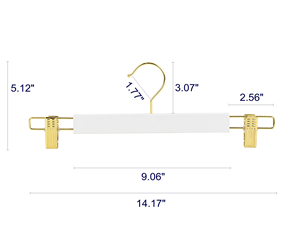 Bestsellers Factory Wholesale Golden <b>Hook</b> White Wooden Hangers Wood Hanger with High Quality Trousers Pant Hanger - Product Image 2
