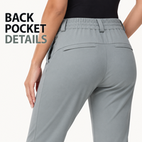 Pantalon de golf professionnel tout-terrain en chino, infroissable, tissé, coupe classique, léger, fuselé, avec logo personnalisé