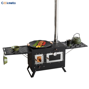 <span class=keywords><strong>Four</strong></span> à <span class=keywords><strong>bois</strong></span> pliable 5-en-1 pour le camping, <span class=keywords><strong>four</strong></span> à <span class=keywords><strong>pizza</strong></span> et réchaud à pot combinés <span class=keywords><strong>avec</strong></span> table latérale, foyer extérieur portable - Product Image 1