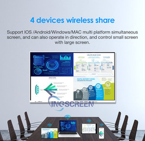 Écran interactif plat INGSCREEN 55 pouces 4K 120Hz Android avec application Android intégrée, mise en miroir sans fil de l'écran, tableau intelligent pour l'enseignement - Product Image 5