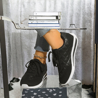 2025 nouvelles femmes décontracté sport baskets petit parfum motif à carreaux couleur-bloc chaussures de marche pour l'été automne éclairé