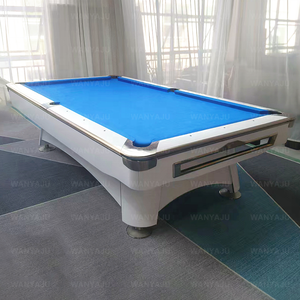 โต๊ะพูลบิลเลียดแบบมืออาชีพ ขนาด 8 ฟุต 9 ฟุต ขายดี พร้อมระบบส่งลูกกลับ ขาไม้เนื้อแข็ง สไตล์อเมริกัน สำหรับเล่น 9 บอล - Product Image 3