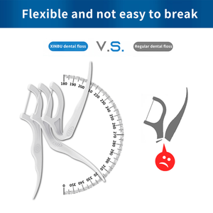 Logo personalizzato filo filo filo di plastica usa e getta spazzola per la cura orale filo filo filo filo di gomma per la cura dei denti di pulizia OEM all'ingrosso - Product Image 2
