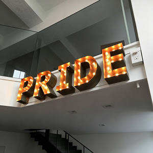 Lettres et chiffres géants LED de 3 pieds et 4 pieds, enseigne lumineuse extérieure étanche pour la décoration de mariages, fêtes, événements, location et entreprises - Product Image 2