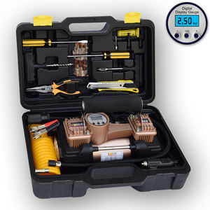 हाई पावर डबल सिलेंडर कार एयर कंप्रेसर टायर पंप टायर पंप ऑटो एयर इंफ्लेवेटर - Product Image 4