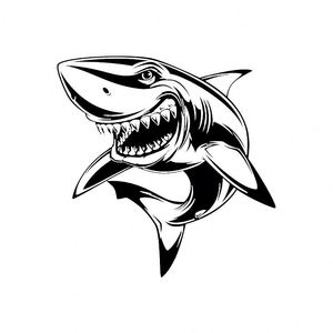 Paul and Shark a Sticker Sticker Paul & Shark Pol and Shark Sticker - Product Image 1