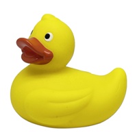 Canard de bain en PVC personnalisé, 3 pouces (9 cm), en vrac, avec logo, rose, noir, blanc, jaune, jouet couineur pour baignoire, canard en caoutchouc