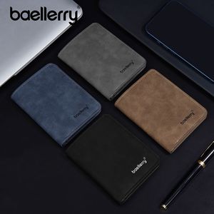 Baellerry Men's Slim <b>Wallet</b> Brown Pu Leather Driver License Card <b>Holder</b> Everyday Use - Product Image 4