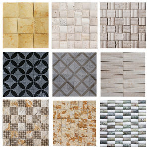 Gạch ốp tường <span class=keywords><strong>mOSAIC</strong></span> đá cẩm thạch Arabescato Corchia vát cạnh, màu trắng kim cương, tạo hình khối, dùng làm ốp tường mang tính biểu tượng cho doanh nghiệp - Product Image 5