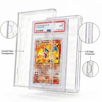 Fabricant de boîtiers de cartes PSA en acrylique sur mesure, vente en gros d'usine, support de protection transparent pour cartes TCG