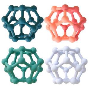 Mordedores de Silicona Suave Libres de BPA para Bebés, Anillos de Dentición, Bola para Masticar, Juguete de Silicona para Bebés, Set de Regalo para Bebés - Product Image 2