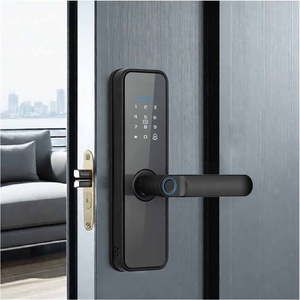 Inteligente Khóa cửa kỹ thuật số thông minh khóa truy cập vân tay thẻ Wifi tuya ttlock ứng dụng cửa gỗ khách sạn có mật khẩu - Product Image 1