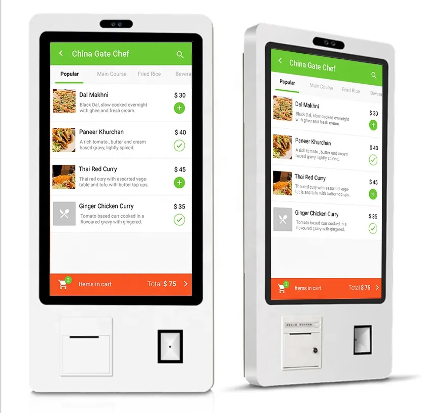 2021 terminal self ordering payment kiosk touch for outside restaurant