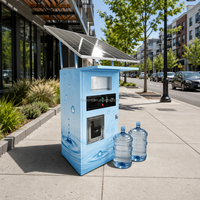 Máquina Expendedora de Agua Solar YISO, Sin Conexión a la Red, con Múltiples Sistemas de Filtración (RO), Tanque de Acero Inoxidable de 180L para Zonas Rurales