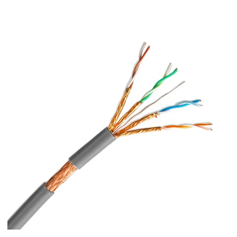 Cable Cat6a Cable Ethernet Cat 7 Cat6a S/ftp Cable Double Shielded Cable