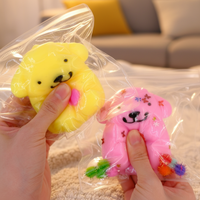 Jouet anti-stress souple et multicolore en TPR pour chiots, idéal pour soulager l'anxiété des enfants et des adultes