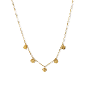 Collier pendentif multi-rond de Style Simple à la mode pour les femmes 18K plaqué or en acier inoxydable lien chaîne griffe réglage incrustation cadeau - Product Image 2