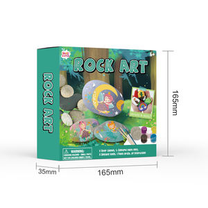 Hot Sale Diy Zeichnung Farbe Kunst 5 Farbe Kinder Stein Rock Art Malerei Kit für Kinder - Product Image 4