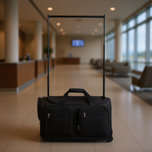 Dance <b>Bag</b> 23-Inch Black Rolling Duffle With <b>Garment</b> Rack For <b>Travel</b> - Product Image 2