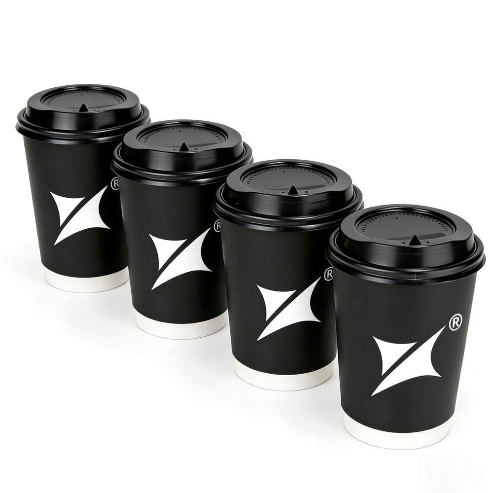 Recyclable Customization of Cardboard Paper Double-wall Cups Compostable Paper Cup ECO-friendly Kraft Paper Cup