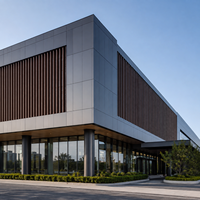 Panneaux composites en aluminium personnalisables pour revêtement mural extérieur, mobilier de bâtiment, finitions imprimées brossées, panneaux muraux extérieurs