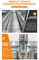 Industriële hoogtemperatuur friteuse voor aardappelchips, friet, zoete aardappelchips, bananenchips en cassavechips