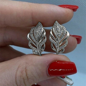 Wheat Leaf <b>Ear</b> <b>Cuff</b> <b>Earrings</b> For Women Nature Inspired Fashion <b>Ear</b> Jewelry - Product Image 2