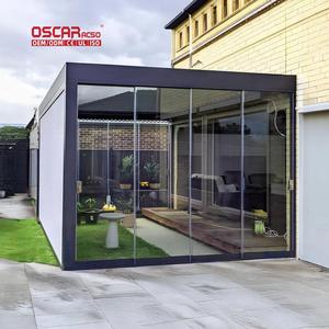 Pergola da Giardino Moderna in Alluminio Impermeabile Completamente Automatica Retrattile per Tutte le Stagioni Installazione in Cortile Patio - Product Image 1