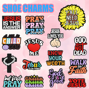 Sản Phẩm Mới 2025 Tự Làm Phim Hoạt Hình Giày Charms Chúa Giêsu Loạt Cá Nhân Giày Charms Cho Giày Charms Phụ Kiện - Product Image 3
