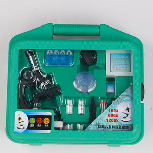 Children Optical Microscope 1200x Manual Calibration Electric Light Teaching Use - Product Image 4