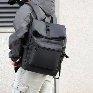 Laptop <b>Backpack</b> Gray Waterproof Multiple Compartments <b>Large</b> Capacity Unisex For Commuting Travel Spring 2025 - Product Image 2