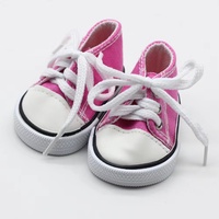 Mini chaussures en toile denim pour poupées de 7 cm, pour poupées américaines de 18 pouces, jouets pour filles