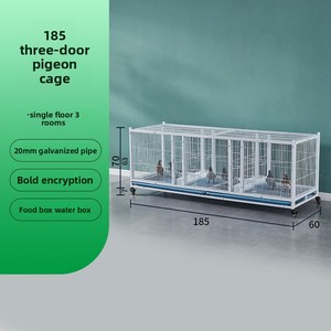 Encrypted Multi Tier Pigeon <strong>Cage</strong> Anti Predator Mating Breeding <strong>Cage</strong> With Feeders Trays And Wheels For Pigeon Loft Backyard - Product Image 5