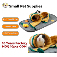 Tapis de forrage interactif pour petits animaux, tunnel multi-formes à combiner librement, pour cochon d'Inde et lapin, personnalisation disponible
