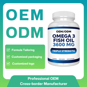 FM OEM Omega 3 Pilules d'huile de poisson 3600 mg Burpless Haute puissance Saveur de citron EPA DHA Ultra Pure Liquid Softgels Supplément d'huile de poisson - Product Image 2