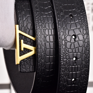 2026 Heren Casual Echt Runderleren Riem met Automatische Legering Gesp Zwarte Designer Riem voor Heren en Dames - Product Image 6